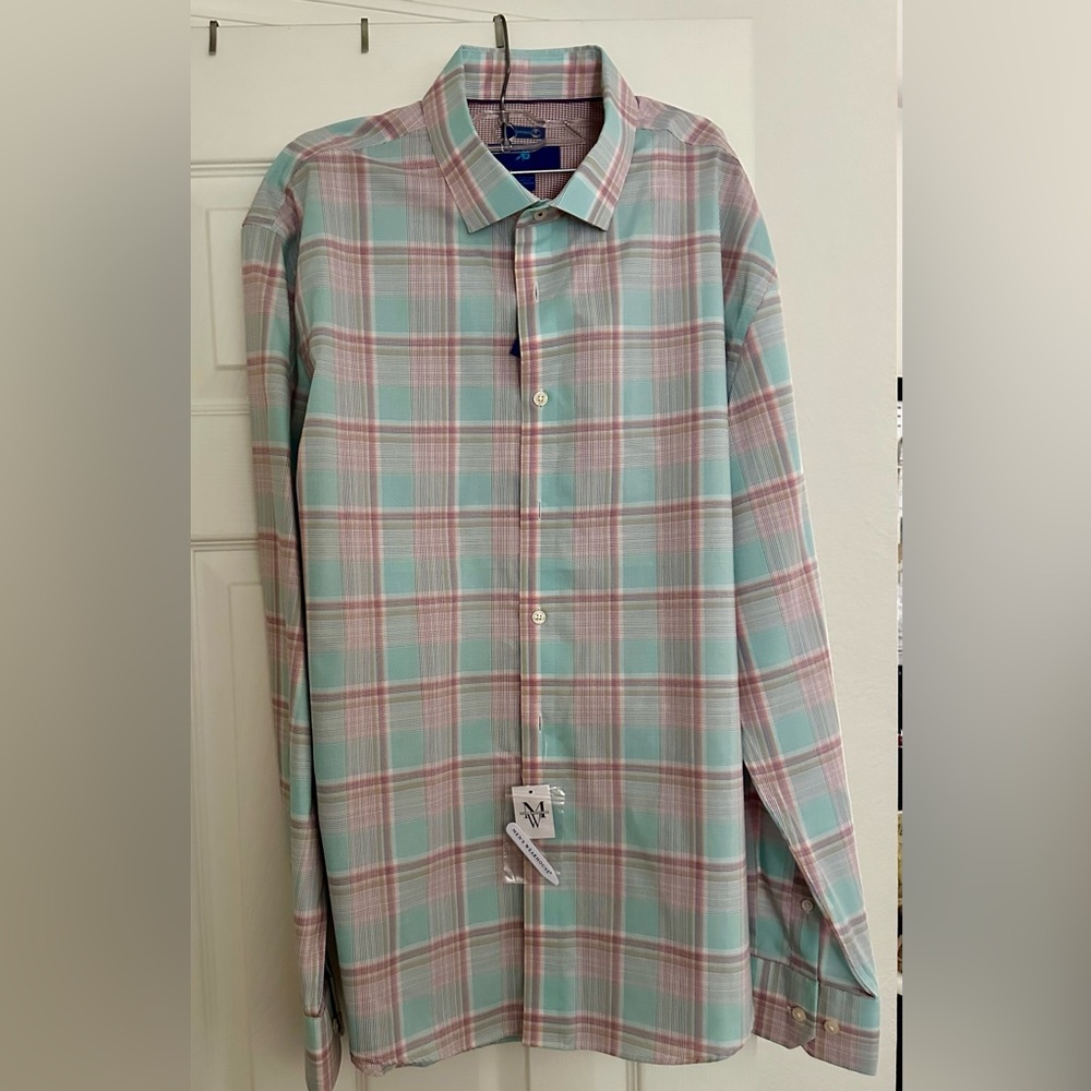 Egara Men's Plaid Shirt, NWT
